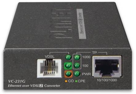 VC-231G конвертер Ethernet в VDSL2, внешний БП PLANET VC-231G — для бизнеса и офиса