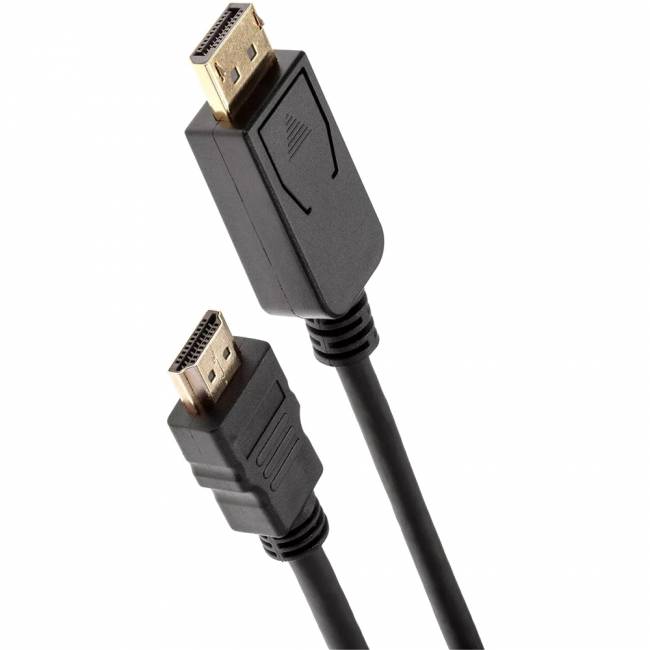 Кабель-переходник DisplayPort M-> HDMI M 4K@30Hz 1.8m iOpen (Aopen/Qust) <ACG608-1.8M> Кабель-переходник AOpen/Qust DisplayPort M/HDMI M (ACG608-1.8M) — для бизнеса и офиса Кабель-переходник DisplayPort M-> HDMI M 4K@30Hz 1.8m iOpen (Aopen/Qust) <ACG608-1.8M> Кабель-переходник AOpen/Qust DisplayPort M/HDMI M (ACG608-1.8M) — для бизнеса и офиса