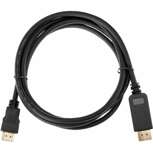 Кабель-переходник DisplayPort M-> HDMI M 4K@30Hz 1.8m iOpen (Aopen/Qust) <ACG608-1.8M> Кабель-переходник AOpen/Qust DisplayPort M/HDMI M (ACG608-1.8M) — для бизнеса и офиса Кабель-переходник DisplayPort M-> HDMI M 4K@30Hz 1.8m iOpen (Aopen/Qust) <ACG608-1.8M> Кабель-переходник AOpen/Qust DisplayPort M/HDMI M (ACG608-1.8M) — для бизнеса и офиса