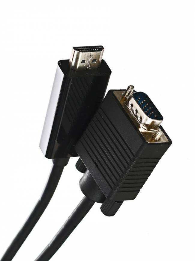 Кабель-переходник HDMI --> VGA_M/M 1,8м Telecom <TA670-1.8M> Telecom HDMI --> VGA_M/M 1,8м — для бизнеса и офиса Кабель-переходник HDMI --> VGA_M/M 1,8м Telecom <TA670-1.8M> Telecom HDMI --> VGA_M/M 1,8м — для бизнеса и офиса