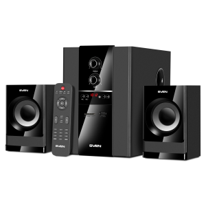 SVEN MS-1821, черный,  акустическая система 2.1, (44 Вт, Bluetooth, пульт, дисплей, FM, USB, SD) Sven SV-020774