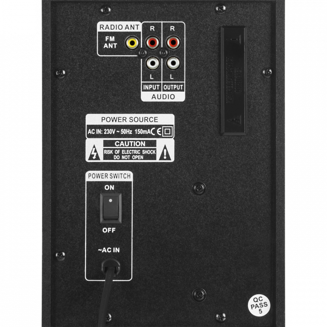SVEN MS-1821, черный,  акустическая система 2.1, (44 Вт, Bluetooth, пульт, дисплей, FM, USB, SD) Sven SV-020774 — для бизнеса и офиса