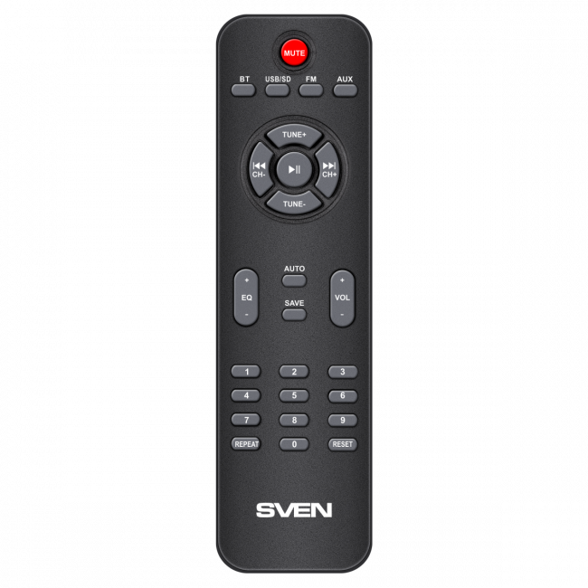 SVEN MS-1821, черный,  акустическая система 2.1, (44 Вт, Bluetooth, пульт, дисплей, FM, USB, SD) Sven SV-020774 — для бизнеса и офиса