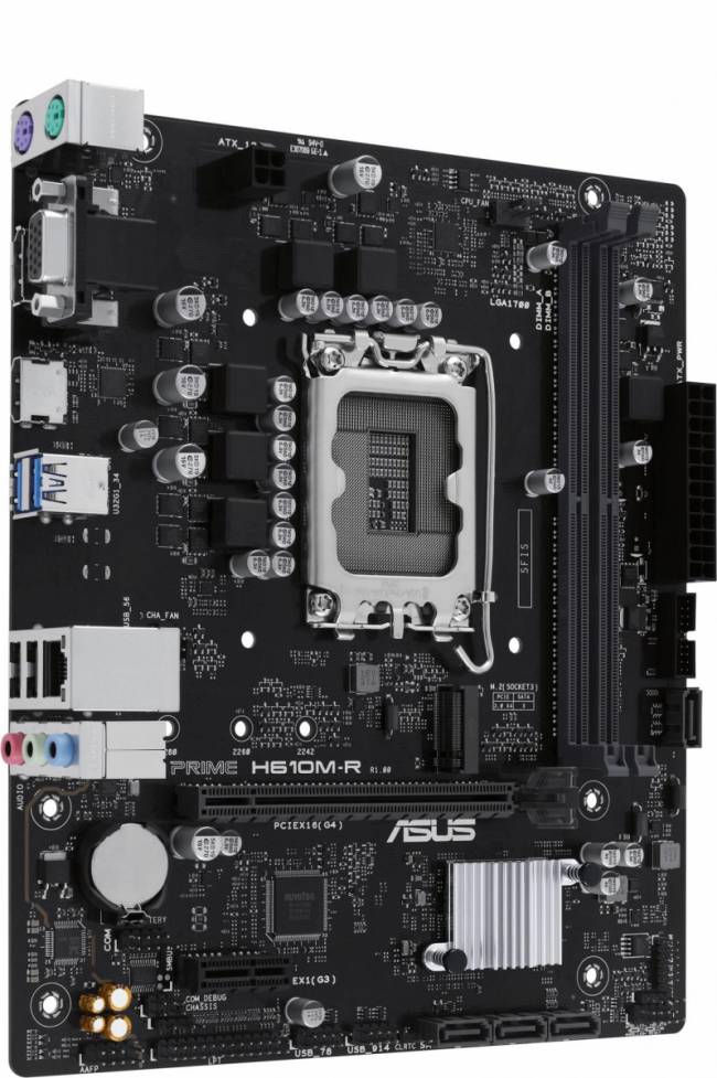 Материнская плата ASUS PRIME H610M-R-SI — для бизнеса и офиса Материнская плата ASUS PRIME H610M-R-SI — для бизнеса и офиса