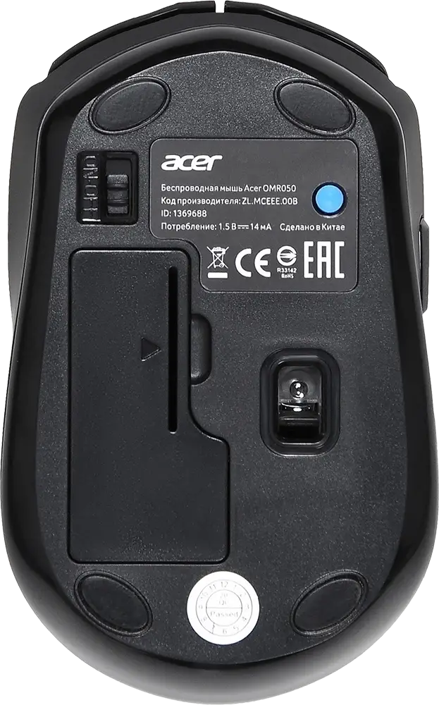 Мышь компьютерная ACER OMR050 (ZL.MCEEE.00B) — для бизнеса и офиса Мышь компьютерная ACER OMR050 (ZL.MCEEE.00B) — для бизнеса и офиса