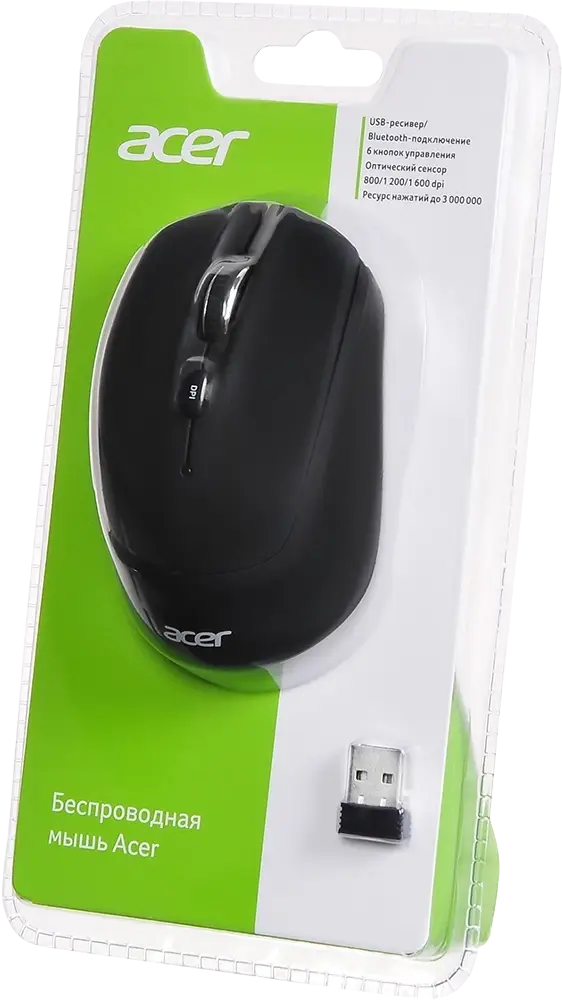 Мышь компьютерная ACER OMR050 (ZL.MCEEE.00B) — для бизнеса и офиса Мышь компьютерная ACER OMR050 (ZL.MCEEE.00B) — для бизнеса и офиса