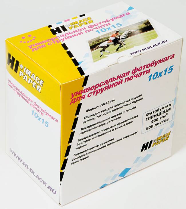 Фотобумага Hi-Image Paper глянцевая односторонняя, 10x15 см, 230 г/м2, 500 л. — для бизнеса и офиса Фотобумага Hi-Image Paper глянцевая односторонняя, 10x15 см, 230 г/м2, 500 л. — для бизнеса и офиса