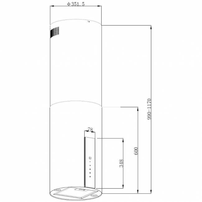 Вытяжка KORTING KORTING KHA 35808 DW Cylinder — для бизнеса и офиса Вытяжка KORTING KORTING KHA 35808 DW Cylinder — для бизнеса и офиса