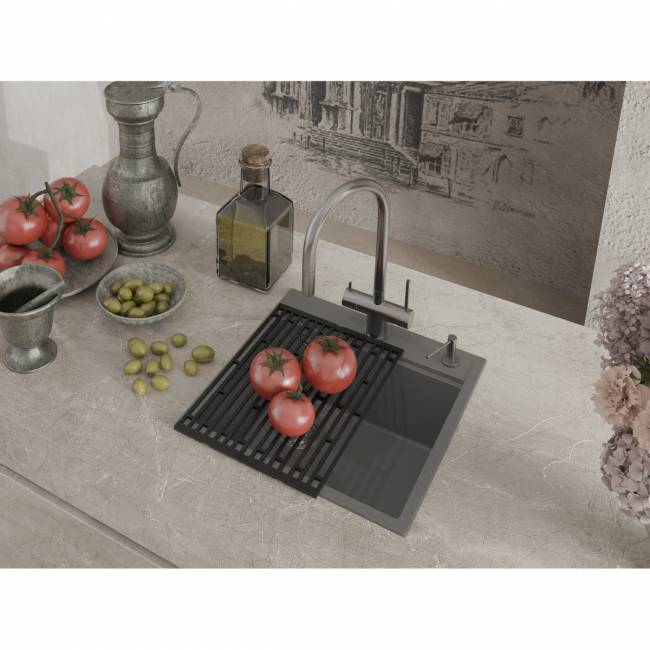 Кухонная мойка RIVELATO Rivelato TR-505-L grigio metallizz — для бизнеса и офиса