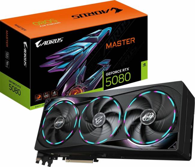 Видеокарта Gigabyte GV-N5080AORUS M-16GD 1.0 — для бизнеса и офиса Видеокарта Gigabyte GV-N5080AORUS M-16GD 1.0 — для бизнеса и офиса
