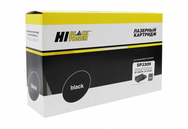 Картридж Hi-Black (HB-SP330H) для Ricoh Aficio SP 330DNw/SP330SN/SP330SFN, 7K — для бизнеса и офиса Картридж Hi-Black (HB-SP330H) для Ricoh Aficio SP 330DNw/SP330SN/SP330SFN, 7K — для бизнеса и офиса