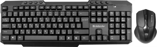 Defender Беспроводной набор Jakarta C-805 RU,черный,полноразмерный Defender 45804 — для бизнеса и офиса Defender Беспроводной набор Jakarta C-805 RU,черный,полноразмерный Defender 45804 — для бизнеса и офиса