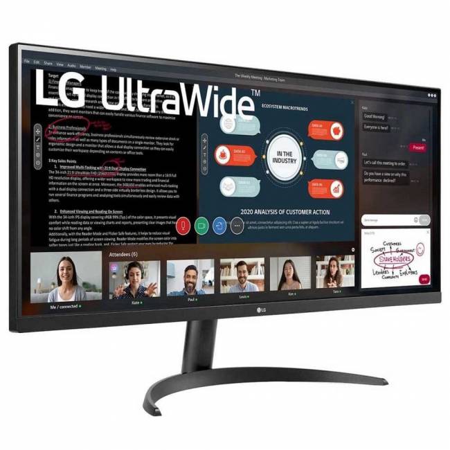Монитор LG LCD 34WP500-B LG 34WP500-B — для бизнеса и офиса Монитор LG LCD 34WP500-B LG 34WP500-B — для бизнеса и офиса
