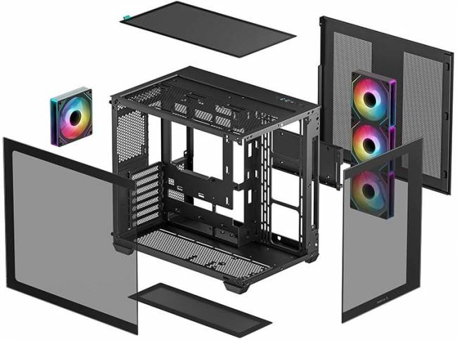 Корпус Deepcool R-CG530-BKADA4-G-1 — для бизнеса и офиса Корпус Deepcool R-CG530-BKADA4-G-1 — для бизнеса и офиса