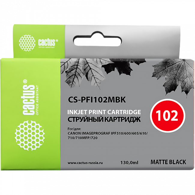 - Cactus 102 (CS-PFI102MBK) — для бизнеса и офиса - Cactus 102 (CS-PFI102MBK) — для бизнеса и офиса