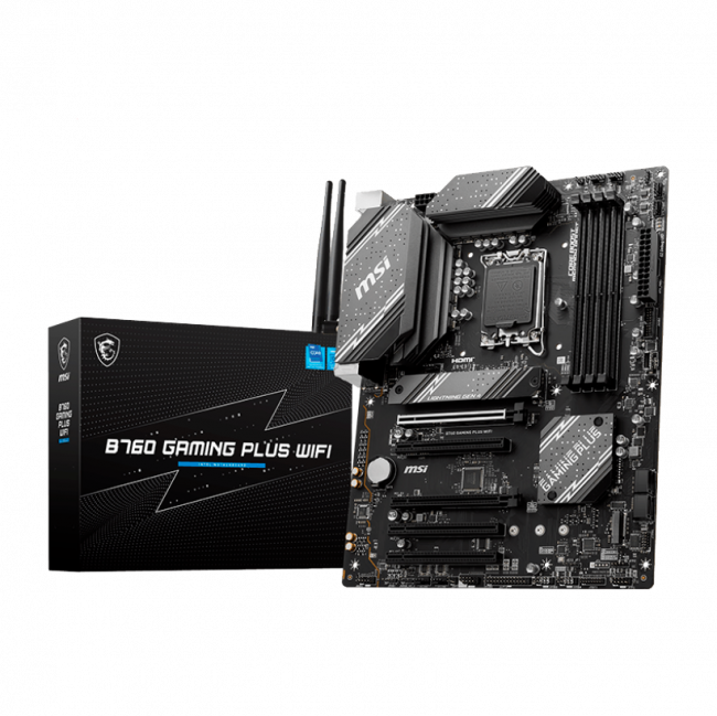 Материнская плата MSI B760 GAMING PLUS WIFI DDR4 — для бизнеса и офиса Материнская плата MSI B760 GAMING PLUS WIFI DDR4 — для бизнеса и офиса