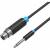 Кабель Vention аудио Jack 6.5 M/XLR F - 1.5м Кабель Vention jack 6.5 mm(m)/XLR(f) - 1.5 м (BBEBG) — для бизнеса и офиса