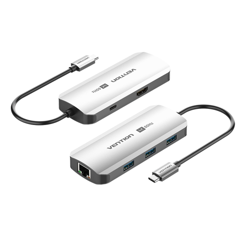 Мультифункциональный хаб Vention USB Type C 6 в 1 Vention TQHHB — для бизнеса и офиса Мультифункциональный хаб Vention USB Type C 6 в 1 Vention TQHHB — для бизнеса и офиса