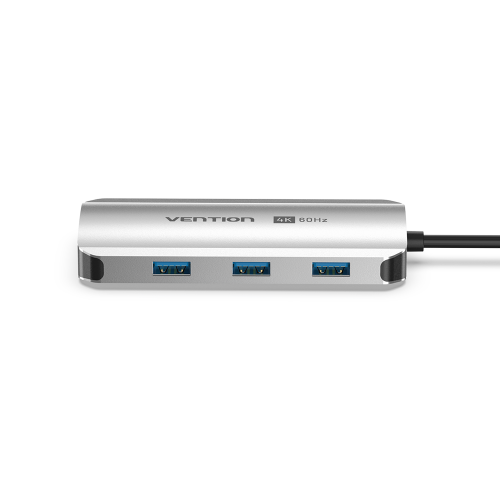 Мультифункциональный хаб Vention USB Type C 6 в 1 Vention TQHHB — для бизнеса и офиса Мультифункциональный хаб Vention USB Type C 6 в 1 Vention TQHHB — для бизнеса и офиса