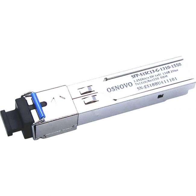 Трансивер OSNOVO SFP-S1SC13-G-1310-1550 — для бизнеса и офиса