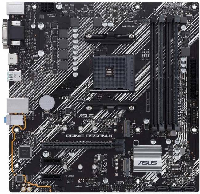 Материнская плата ASUS PRIME B550M-K — для бизнеса и офиса Материнская плата ASUS PRIME B550M-K — для бизнеса и офиса