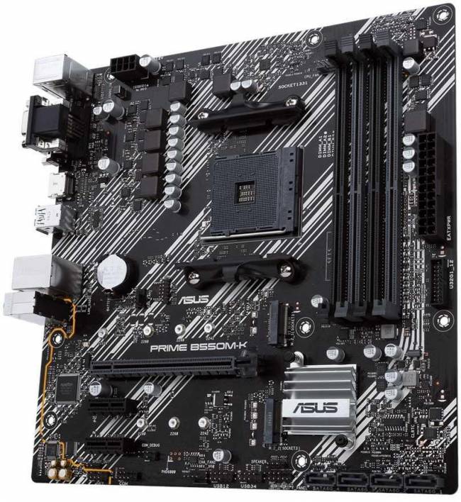 Материнская плата ASUS PRIME B550M-K — для бизнеса и офиса Материнская плата ASUS PRIME B550M-K — для бизнеса и офиса