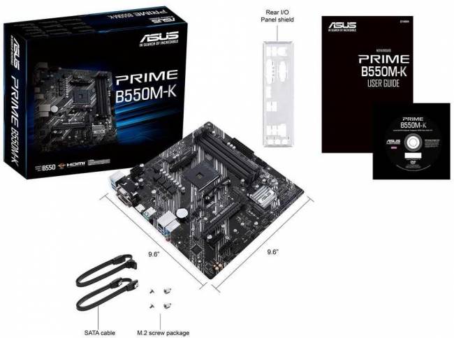 Материнская плата ASUS PRIME B550M-K — для бизнеса и офиса Материнская плата ASUS PRIME B550M-K — для бизнеса и офиса