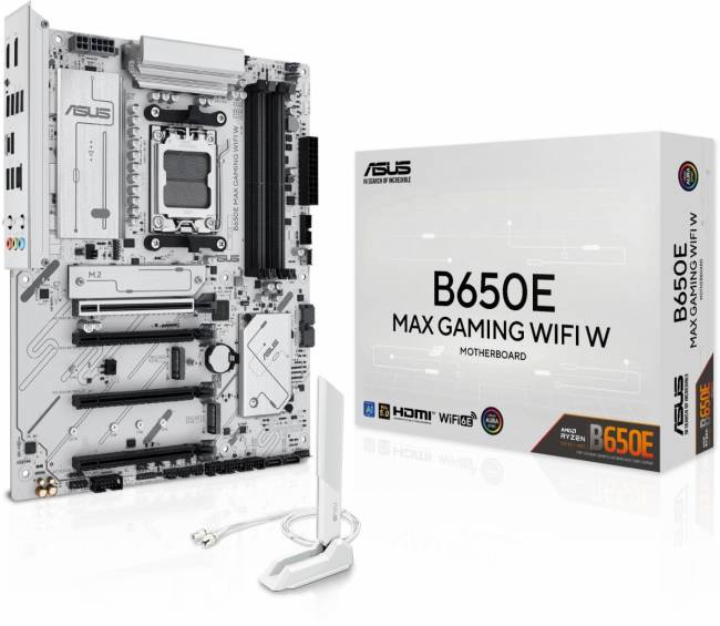Материнская плата ASUS B650E MAX GAMING WIFI W — для бизнеса и офиса Материнская плата ASUS B650E MAX GAMING WIFI W — для бизнеса и офиса