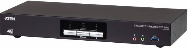2-Поротовый USB3.0 4K DisplayPort Dual Display KVM переключатель ATEN CS1942DP — для бизнеса и офиса 2-Поротовый USB3.0 4K DisplayPort Dual Display KVM переключатель ATEN CS1942DP — для бизнеса и офиса