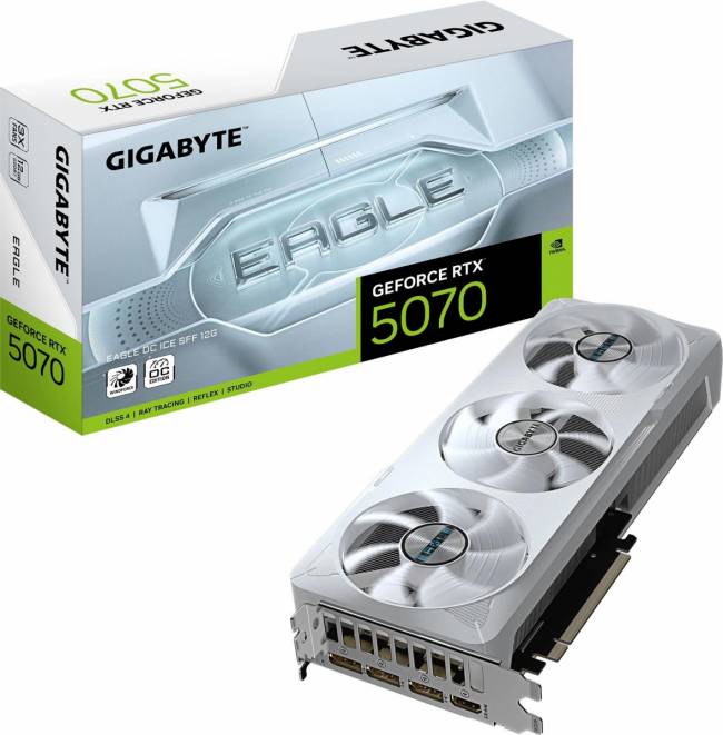 Видеокарта Gigabyte GV-N5070EAGLEOC ICE-12GD 1.0 — для бизнеса и офиса Видеокарта Gigabyte GV-N5070EAGLEOC ICE-12GD 1.0 — для бизнеса и офиса