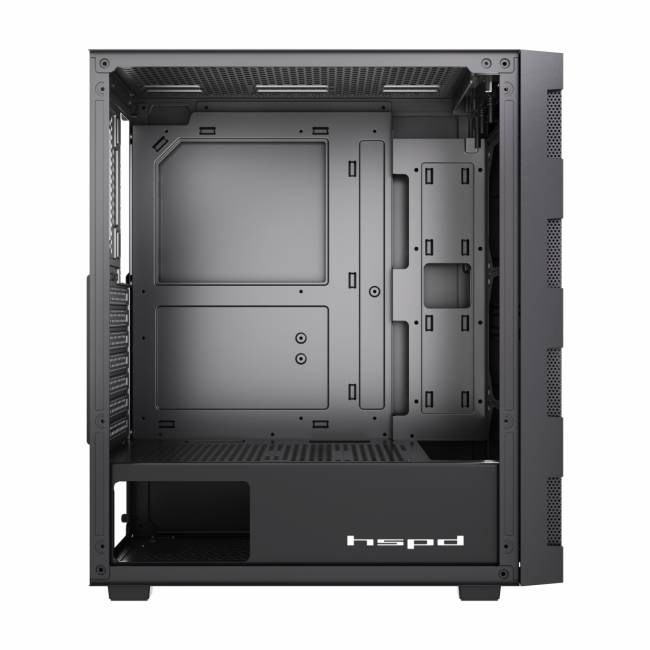 Корпус без блока питания HSPD M550-TGBK — для бизнеса и офиса Корпус без блока питания HSPD M550-TGBK — для бизнеса и офиса