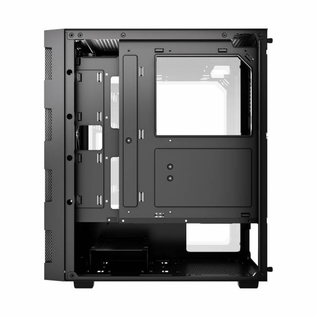 Корпус без блока питания HSPD M550-TGBK — для бизнеса и офиса Корпус без блока питания HSPD M550-TGBK — для бизнеса и офиса