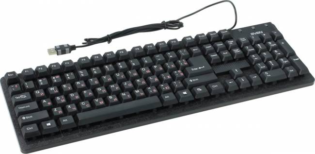 Клавиатура SVEN Standard 301 USB чёрная SVEN Standard 301 USB Black — для бизнеса и офиса Клавиатура SVEN Standard 301 USB чёрная SVEN Standard 301 USB Black — для бизнеса и офиса