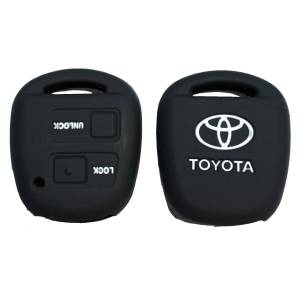 Чехол силиконовый невыкидного ключа TOYOTA 2 кнопки (с лого)