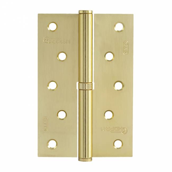 Петля левая/правая 750-5' STD (120*80*2,5) без колп. матовое золото левая — для бизнеса и офиса Петля левая/правая 750-5' STD (120*80*2,5) без колп. матовое золото левая — для бизнеса и офиса