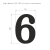Цифра на дверь 100 мм хром 6 (9) — для бизнеса и офиса Цифра на дверь 100 мм хром 6 (9) — для бизнеса и офиса