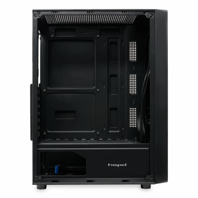Корпус без блока питания HSPD M530-TGBK — для бизнеса и офиса Корпус без блока питания HSPD M530-TGBK — для бизнеса и офиса