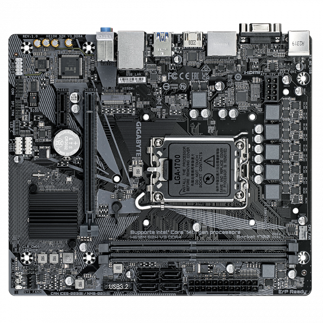 Материнская плата GIGABYTE H610M S2H V3 DDR4 — для бизнеса и офиса Материнская плата GIGABYTE H610M S2H V3 DDR4 — для бизнеса и офиса