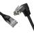 GCR Патч-корд прямой 15.0m UTP кат.5e, черный, нижний угол, литой, ethernet high speed, RJ45, T568B Greenconnect GCR-53958 — для бизнеса и офиса