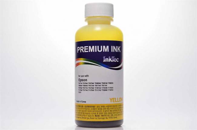 Чернила InkTec (E0010) для Epson R270 (T0824), Y, 0,1 л. (ориг.фасовка) — для бизнеса и офиса Чернила InkTec (E0010) для Epson R270 (T0824), Y, 0,1 л. (ориг.фасовка) — для бизнеса и офиса