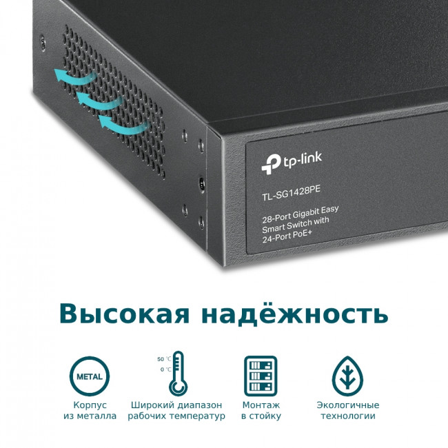 Коммутатор TP-Link TL-SG1428PE — для бизнеса и офиса