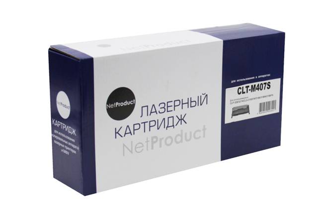 Тонер-картридж NetProduct (N-CLT-M407S) для Samsung CLP-320/320n/325/CLX-3185, M, 1K — для бизнеса и офиса Тонер-картридж NetProduct (N-CLT-M407S) для Samsung CLP-320/320n/325/CLX-3185, M, 1K — для бизнеса и офиса