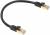 Greenconnect Патч-корд PROF категории 7 ethernet  0.15m F/FTP,  RJ45, CU, 28 AWG, литой, прямой , черный, экранированные коннекторы Greenconnect RJ45(m) - RJ45(m) Cat. 7 F/FTP PVC 0.15м чёрный — для бизнеса и офиса
