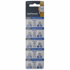 Э\п GoPower AG11 LR721 362 Alkaline 1.5V BL10