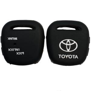 Чехол силиконовый невыкидного ключа TOYOTA 2 кнопки (с лого)