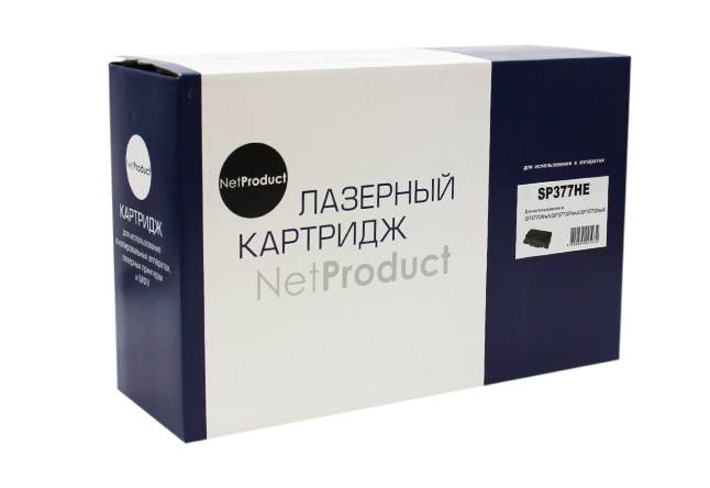 Картридж NetProduct (N-SP377HE) для Ricoh Aficio SP377DNwX/SP377SFNwX/SP377SNwX, 6,4K — для бизнеса и офиса Картридж NetProduct (N-SP377HE) для Ricoh Aficio SP377DNwX/SP377SFNwX/SP377SNwX, 6,4K — для бизнеса и офиса