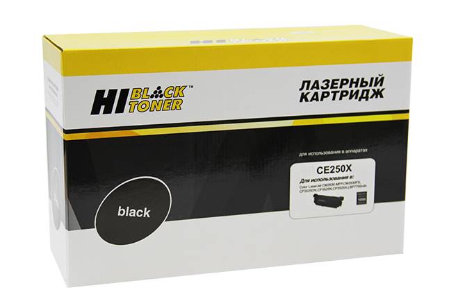 Картридж Hi-Black (HB-CE250X) для HP CLJ CP3525/CM3530, Восстановленный, Bk, 10,5K — для бизнеса и офиса Картридж Hi-Black (HB-CE250X) для HP CLJ CP3525/CM3530, Восстановленный, Bk, 10,5K — для бизнеса и офиса