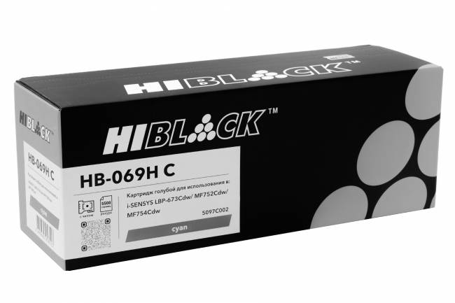 Картридж Hi-Black (HB-069H C) Canon i-Sensys LBP-673Cdw/MF752Cdw/MF754Cdw, C, 5,5K П/У — для бизнеса и офиса Картридж Hi-Black (HB-069H C) Canon i-Sensys LBP-673Cdw/MF752Cdw/MF754Cdw, C, 5,5K П/У — для бизнеса и офиса