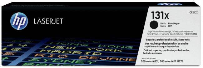 Тонер-картридж HP 131X Black Original LaserJet Print Cartridge (CF210X) — для бизнеса и офиса Тонер-картридж HP 131X Black Original LaserJet Print Cartridge (CF210X) — для бизнеса и офиса