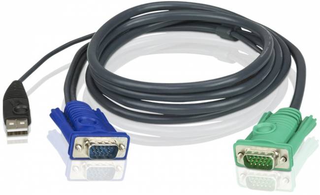 Кабель KVM USB(тип А Male)+HDB15(Male) <-> SPHD15(Male) 1,2м., черный/ATEN ATEN 2L-5201U — для бизнеса и офиса Кабель KVM USB(тип А Male)+HDB15(Male) <-> SPHD15(Male) 1,2м., черный/ATEN ATEN 2L-5201U — для бизнеса и офиса